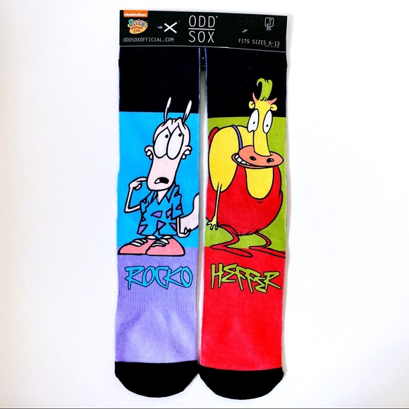 Odd Sox Other - Nickelodeon Odd Sox Rocko’s Modern Life Crew Socks